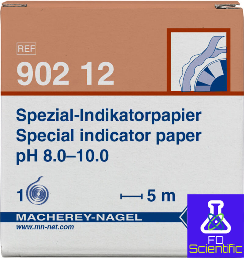 Special indicator paper pH 8.0–10.0, reel