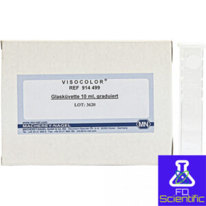 Glass cell with 10 mL marking for VISOCOLOR ECO Detergent tests