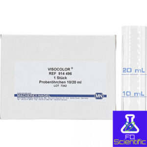 Sample tube with 10/20 mL marking for VISOCOLOR ECO