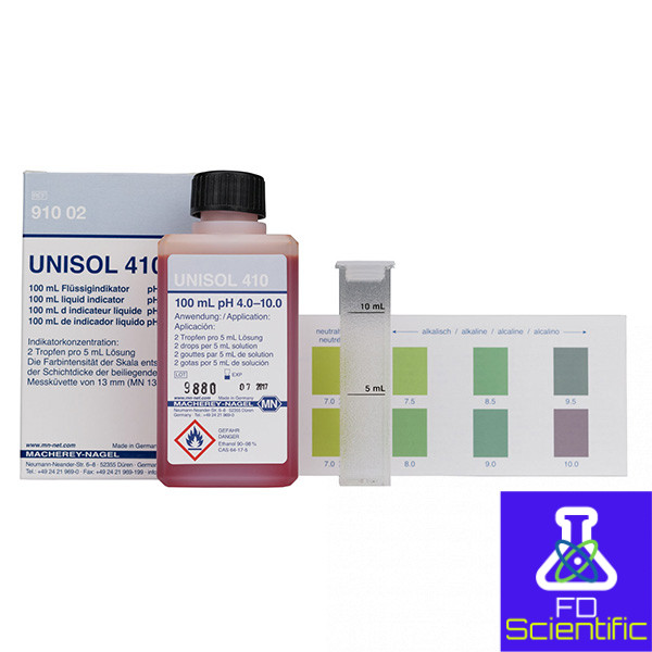 Colorimetric reagents UNISOL 410 for pH 4−10