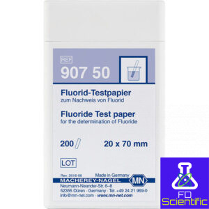 Qualitative Fluoride test paper for Fluoride: 20 mg/L F⁻
