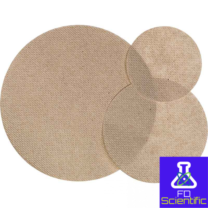 Filter paper circles brown embossed